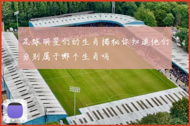 足球明星们的生肖揭秘你知道他们分别属于哪个生肖吗