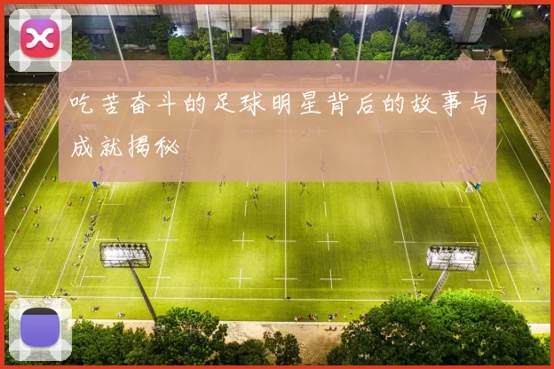 吃苦奋斗的足球明星背后的故事与成就揭秘